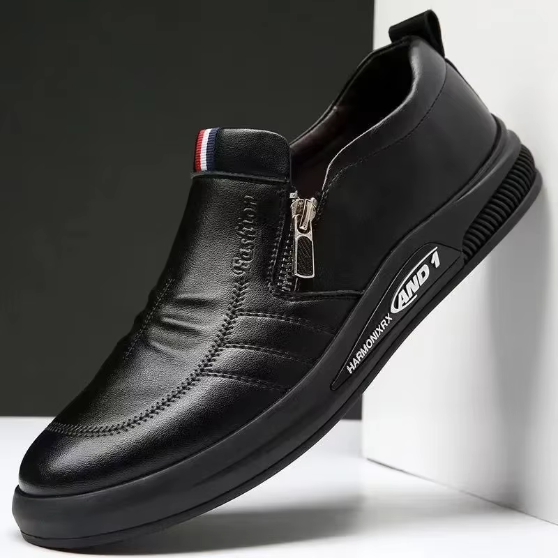 Chaussures décontractées en cuir PU pour hommes