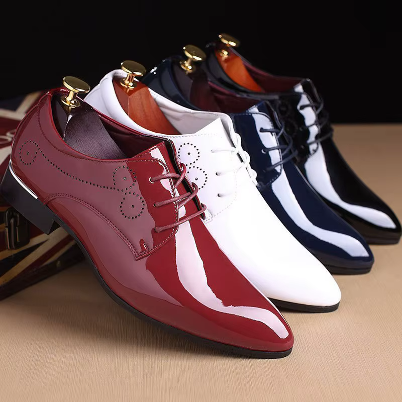 Hommes mode classique fête de mariage Derby chaussures