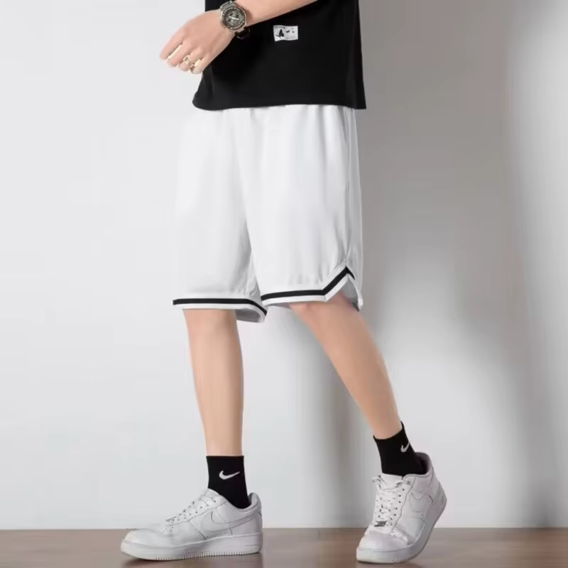 Short de basket-ball pour hommes, entraînement sportif d'été en 2024, pantalons décontractés, amples et respirants, short américain à cinq points