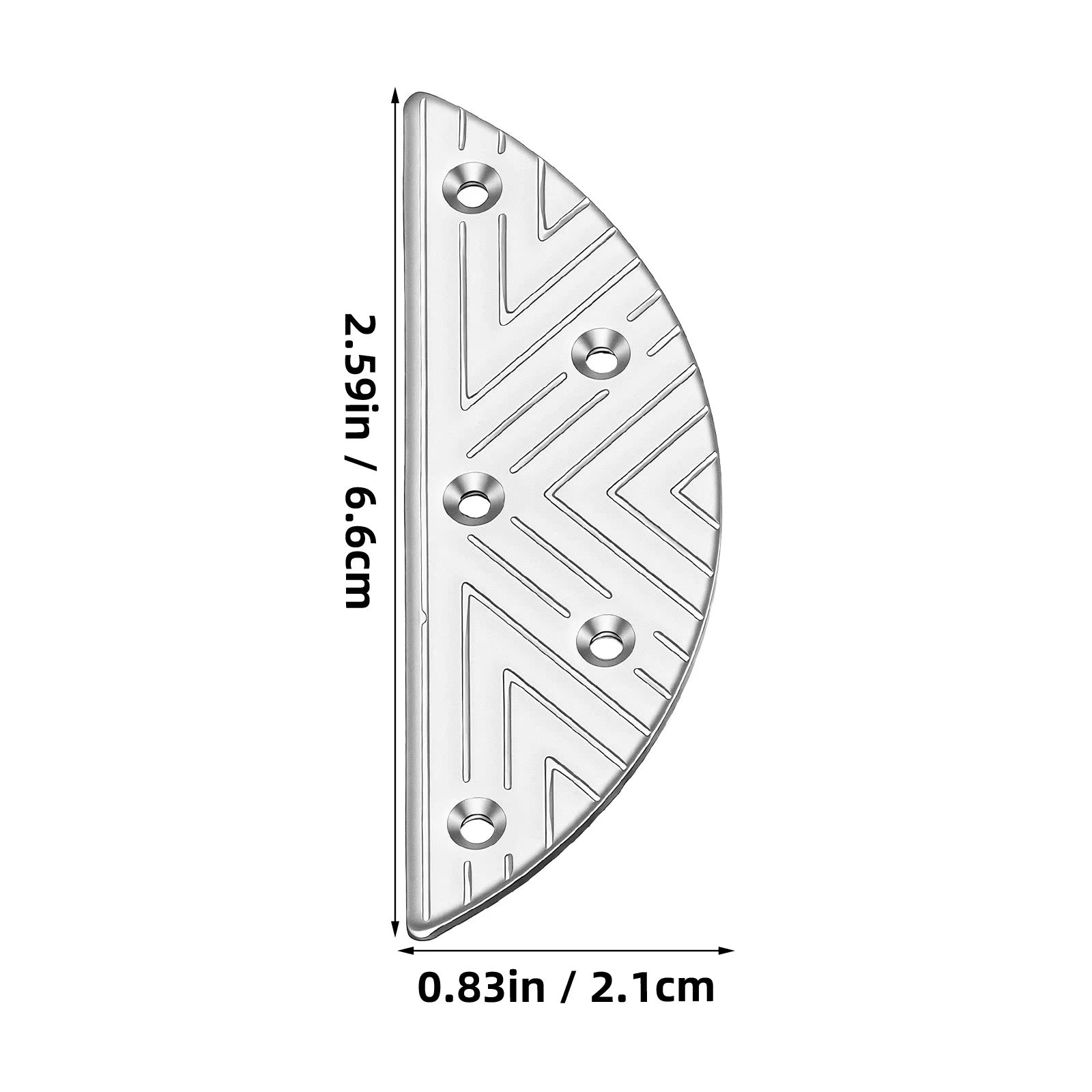 1 paire de plaques de talon en métal