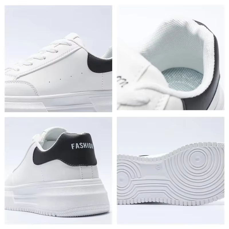 Chaussures décontractées plates en cuir blanc pour hommes 2026 – Baskets légères et respirantes pour le sport – Chaussures pour hommes – Tenis – Zapatillas Hombre