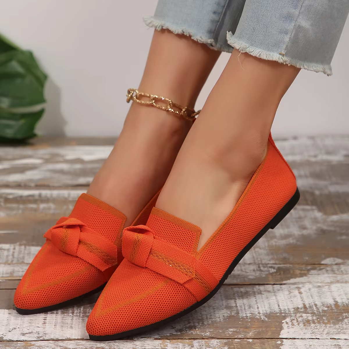 Mocassins en maille respirante pour femmes