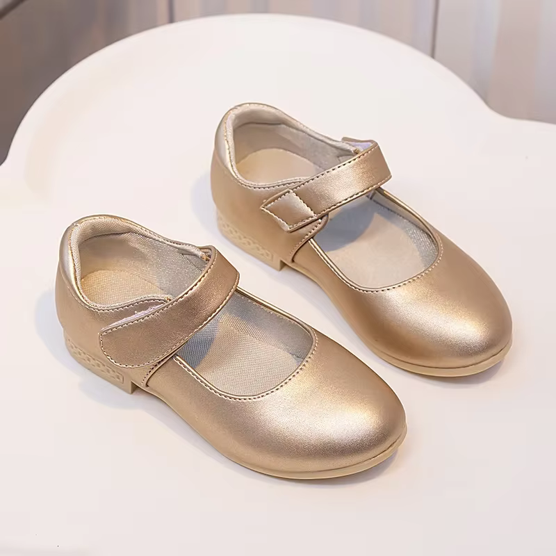 Filles princesse chaussures en cuir PU polyvalent décontracté semelle souple respirant enfants