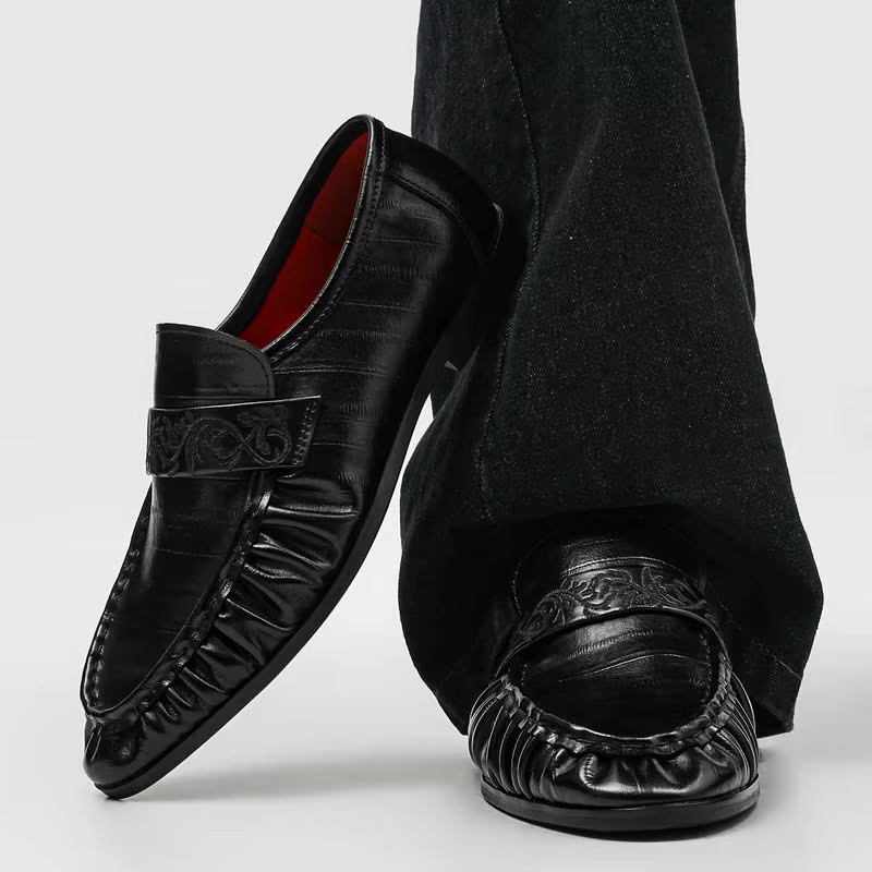 Chaussures Derby Noires pour Hommes – Style Décontracté et Professionnel