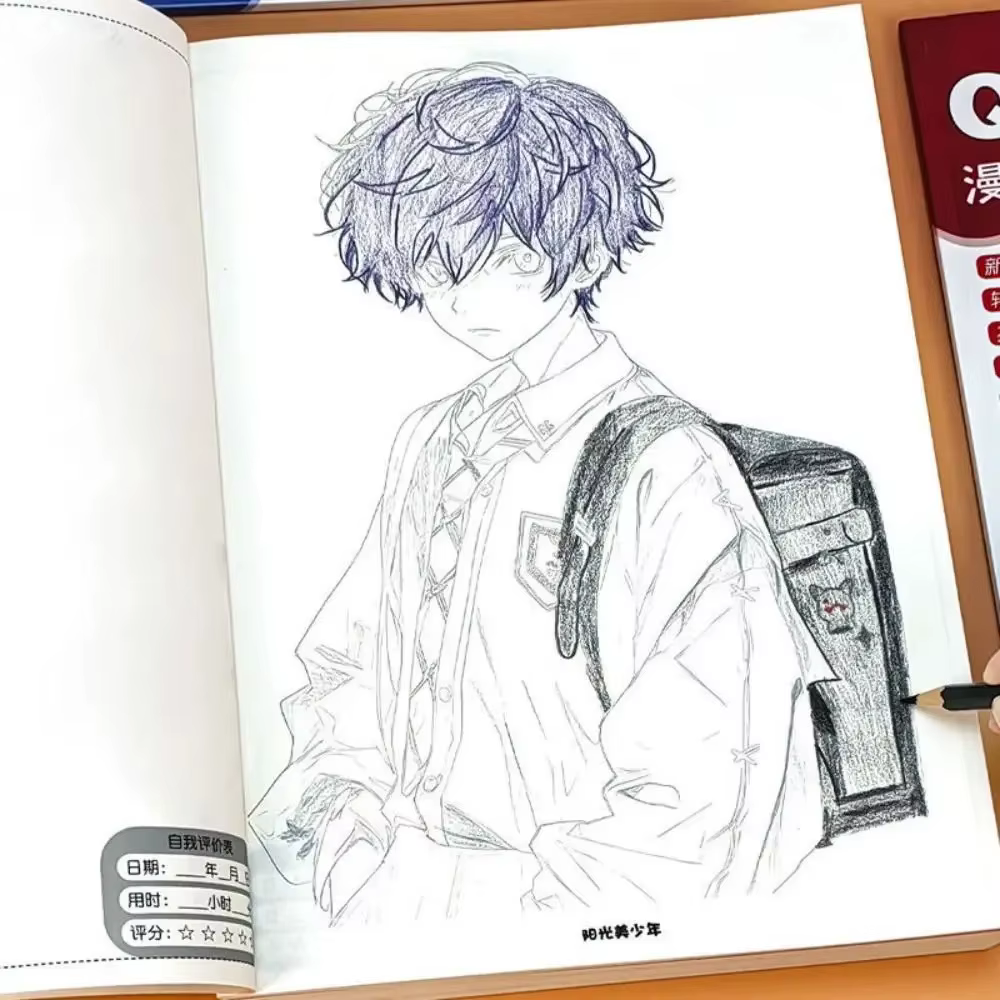 Cahiers de Dessin de Personnages de Dessins Animés et d'Anime, Matériel de Peinture, Livres d'Exercices de Peinture, Livres de Tutoriels de Bande Dessinée