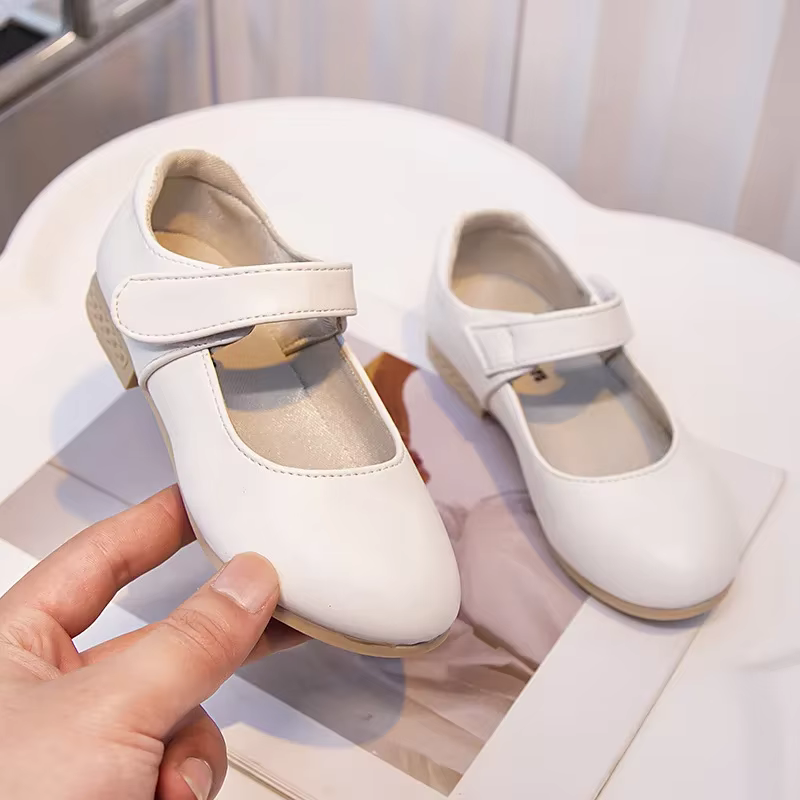 Filles princesse chaussures en cuir PU polyvalent décontracté semelle souple respirant enfants