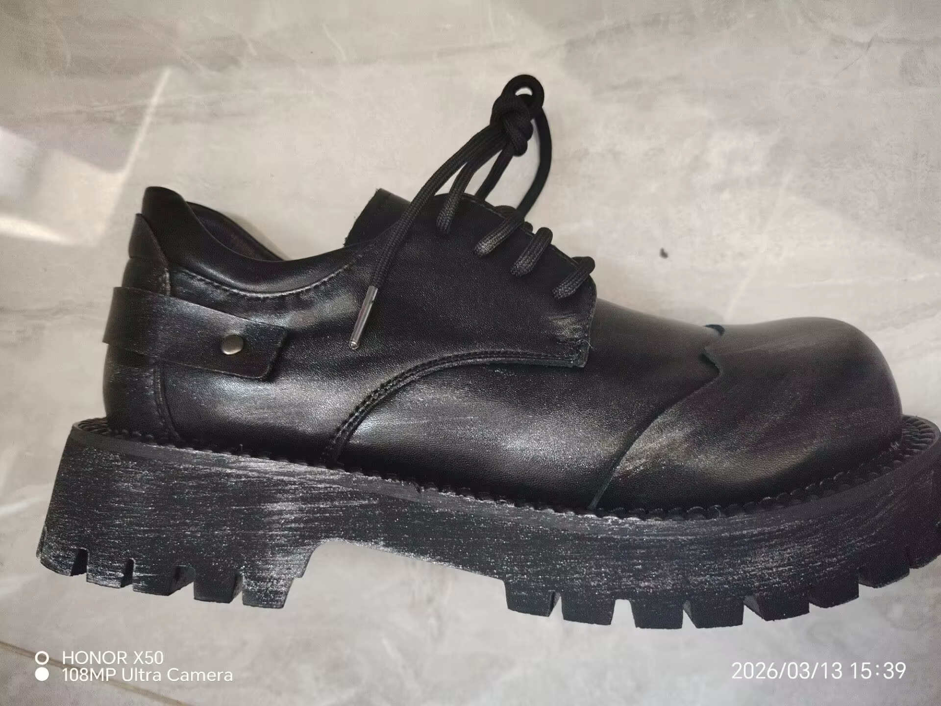 Chaussures Derby à plateforme pour hommes et femmes
