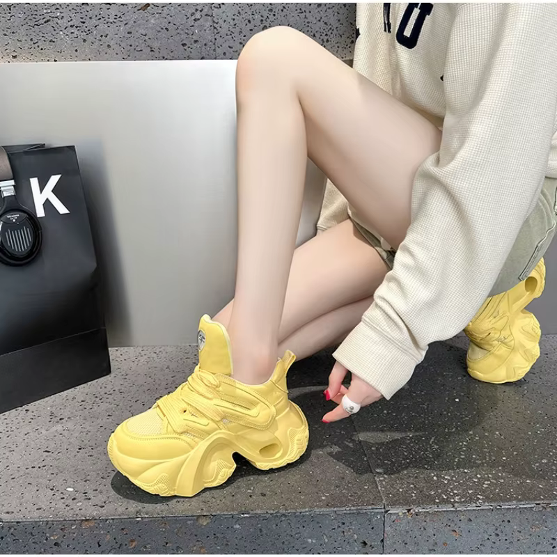 Baskets jaunes pour femmes