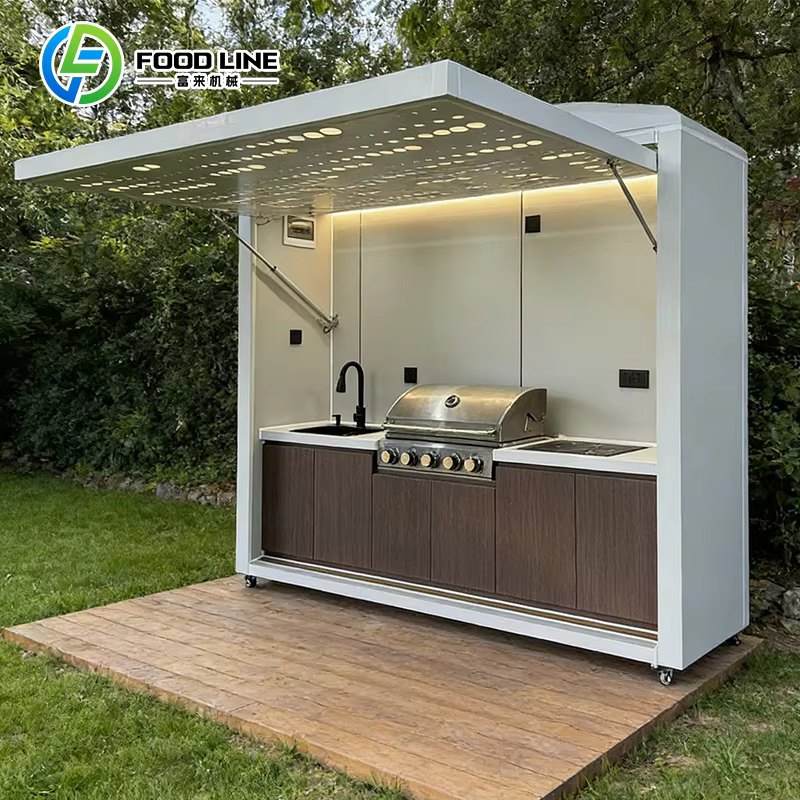 Fabricants d'armoires de cuisine d'extérieur, cuisines d'extérieur, designs de cuisines d'extérieur