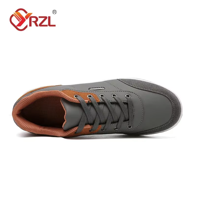 YRZL hommes chaussures printemps automne imperméable marche baskets loisirs mâle en cuir