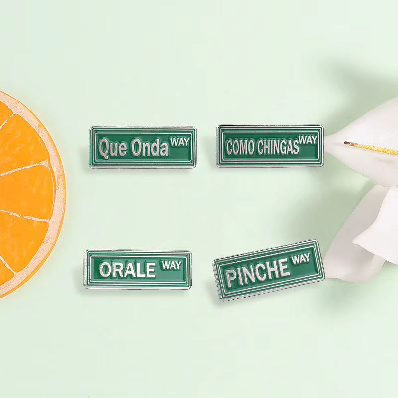 Broches en émail Pinche Way, Slang mexicain, No Mames Way COMO CHINGAS WAY, Humour drôle, Badges de revers, Bijoux, Cadeau pour amis
