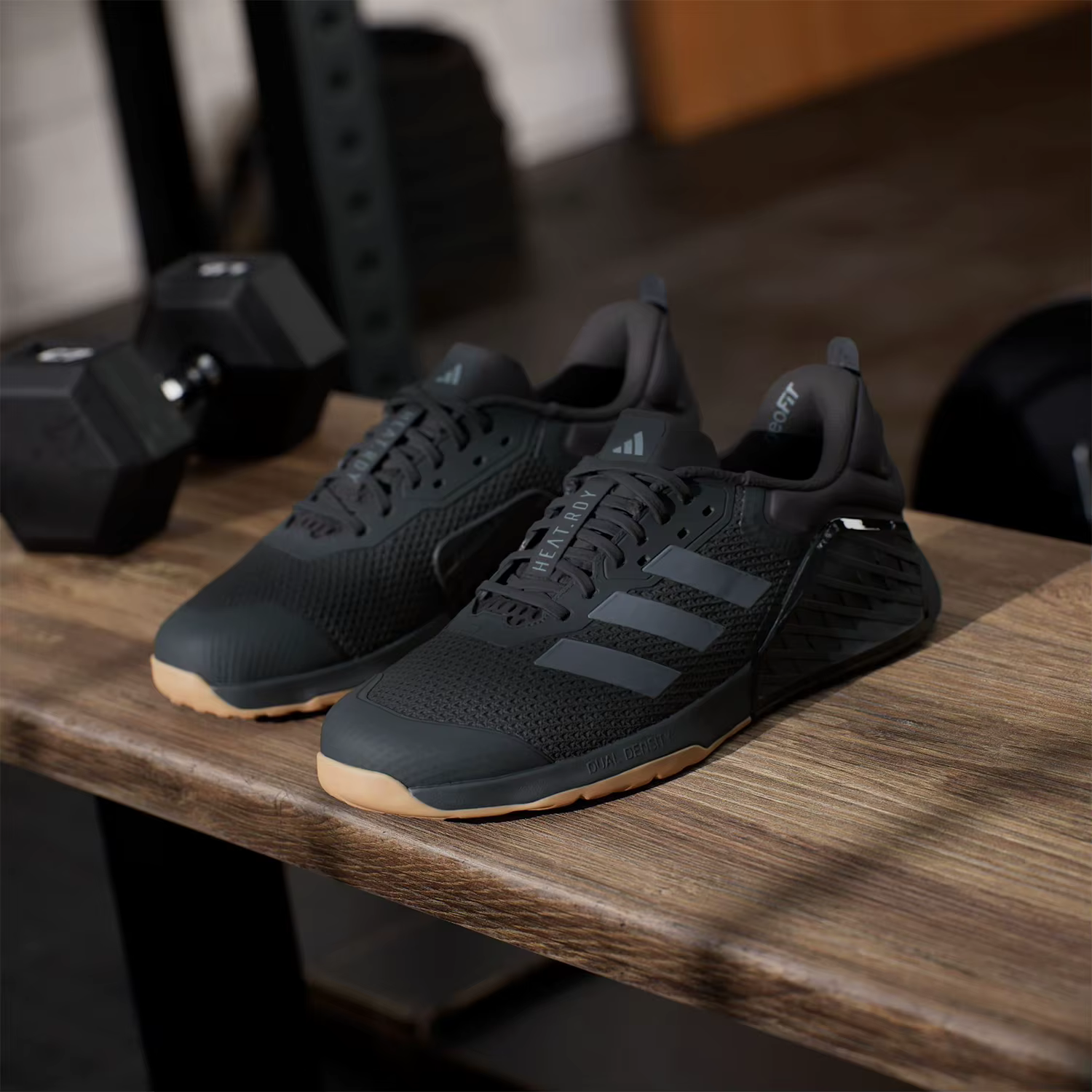 Adidas Authentic DROPSET 3 Chaussures d'entraînement basses à lacets résistantes à l'usure pour hommes IH8292