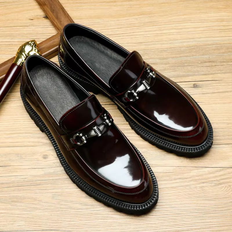 Chaussures provoqué en cuir Horse Street pour hommes