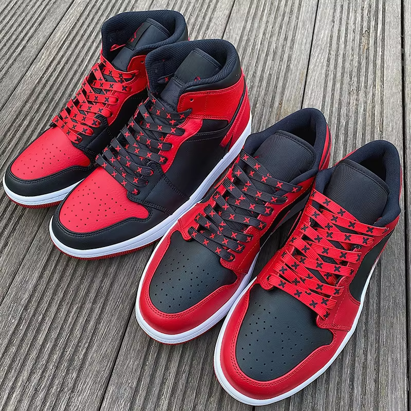 Lacets de chaussures de basket-ball rayés infrarouges