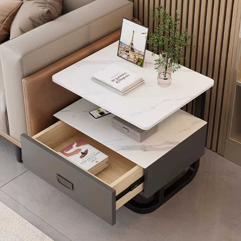 Table De nuit nordique moderne Glamour beauté exquise rangement De chevet tendance européen élégant Mesitas De Noche meubles De chambre