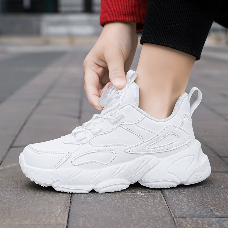 Baskets blanches pour filles