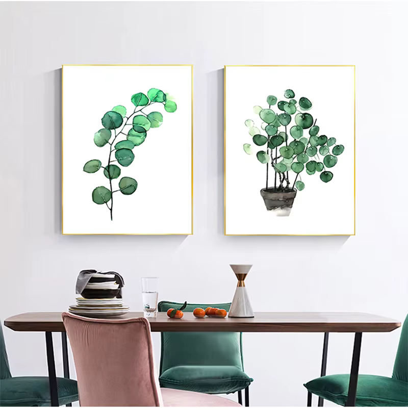 Affiche de Plantes Tropicales de Style Scandinave, Feuilles Vertes, Image Décorative, Art Mural Moderne, Customisation pour Salon, Décoration de Maison