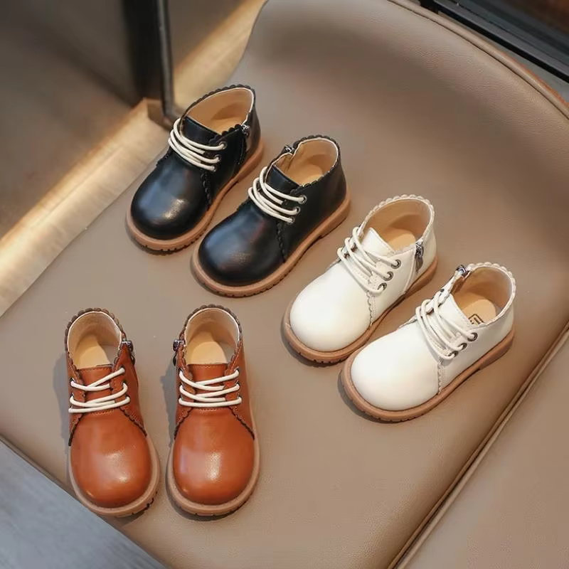 Jogerli printemps automne nouveau bébé bottes courtes chaussures pour enfants fille enfant en bas âge