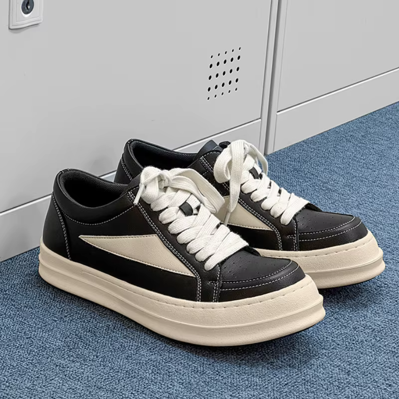 Baskets noires décontractées de style streetwear pour hommes