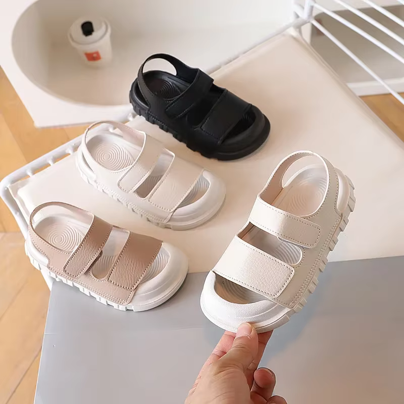 Nouvelle fille chaussure polyvalente confort décontracté enfant sandale semelles souples à la mode garçon