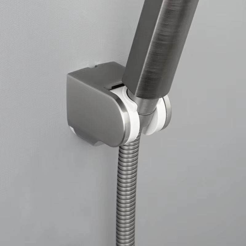Accessoires de salle de bain ABS support de douche à main réglable support mural Chrome/or brossé/blanc/or Rose/gris/noir mat
