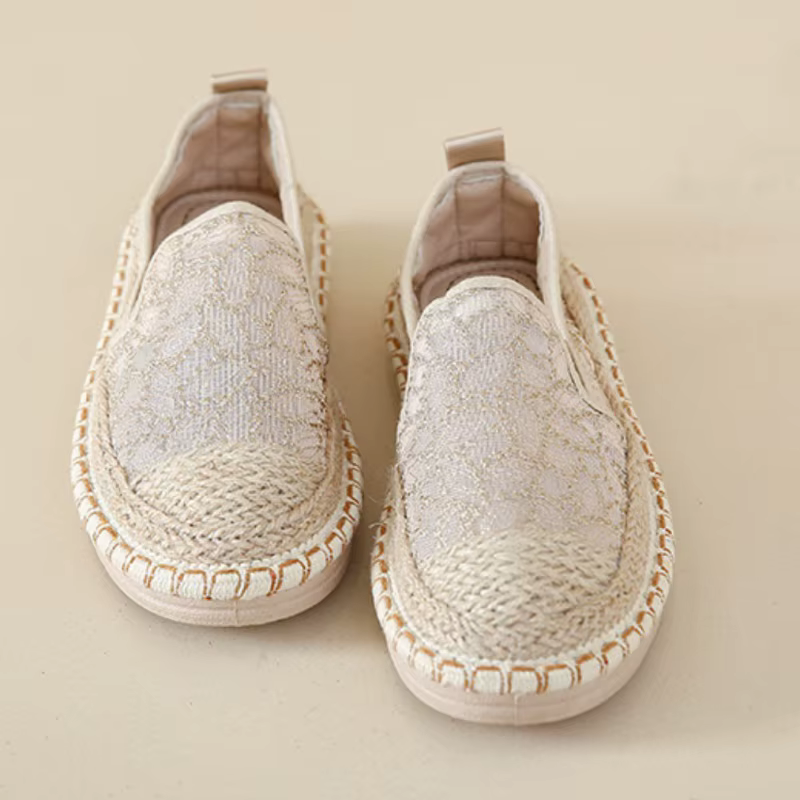 2025 chaussures De créateur tressé dentelle Patchwork