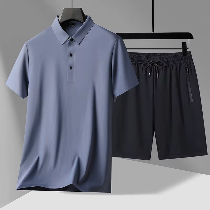 Polos + Objectifs 2024 été nouveau style mode Sportedly Hommes Ensembles décontractés Homme Chemises et Objectifs mode M-4XL pleine taille