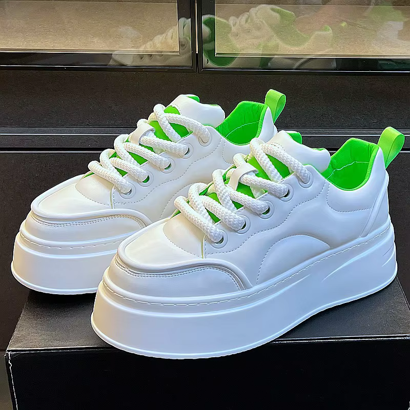 Chaussures décontractées respirantes à semelle épaisse pour hommes