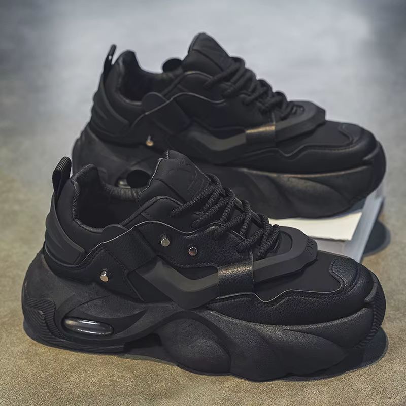 Chaussures Homme – Baskets Montantes en Cuir de Haute Qualité