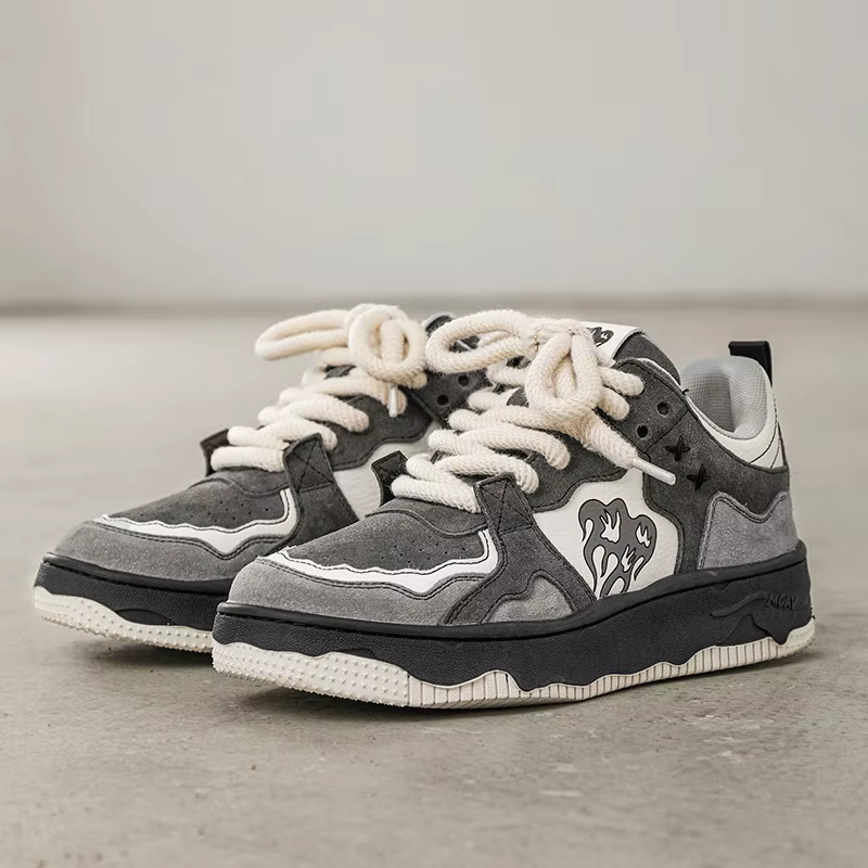 Femmes chaussures hommes rétro Hip-hop Punk Goth Y2K volcan Skateboard