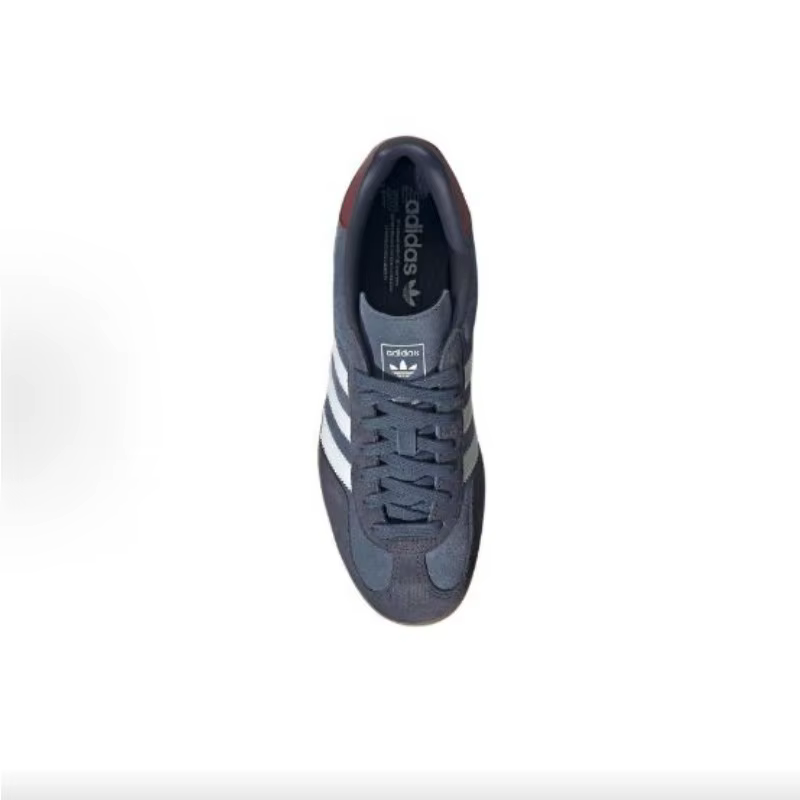 Adidas Originals Gazelle Indoor Homme Femme Retro Anti-Slip Chaussures de sport confortables Unisexe German Training Bleu marine Blanc JI3522