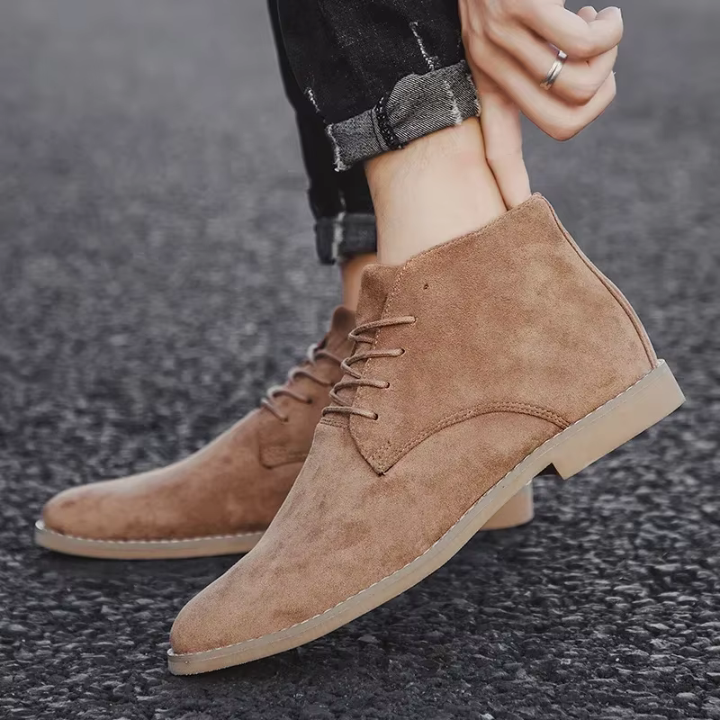 Bottes Chelsea marron tendance pour hommes