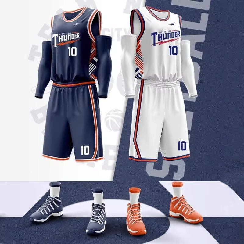 Maillots de basket-ball personnalisés à séchage rapide, maillots de match imprimés avec nom et numéro, uniformes de sport vierges pour hommes/femmes/enfants