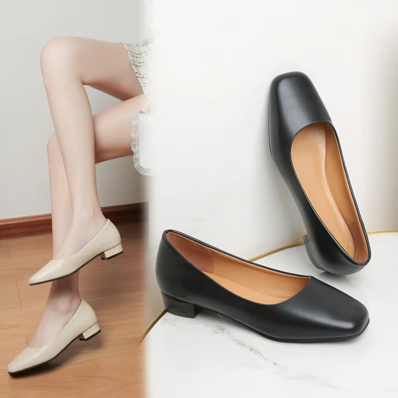 Mocassins Plats à Talons Bas Simples pour Femme