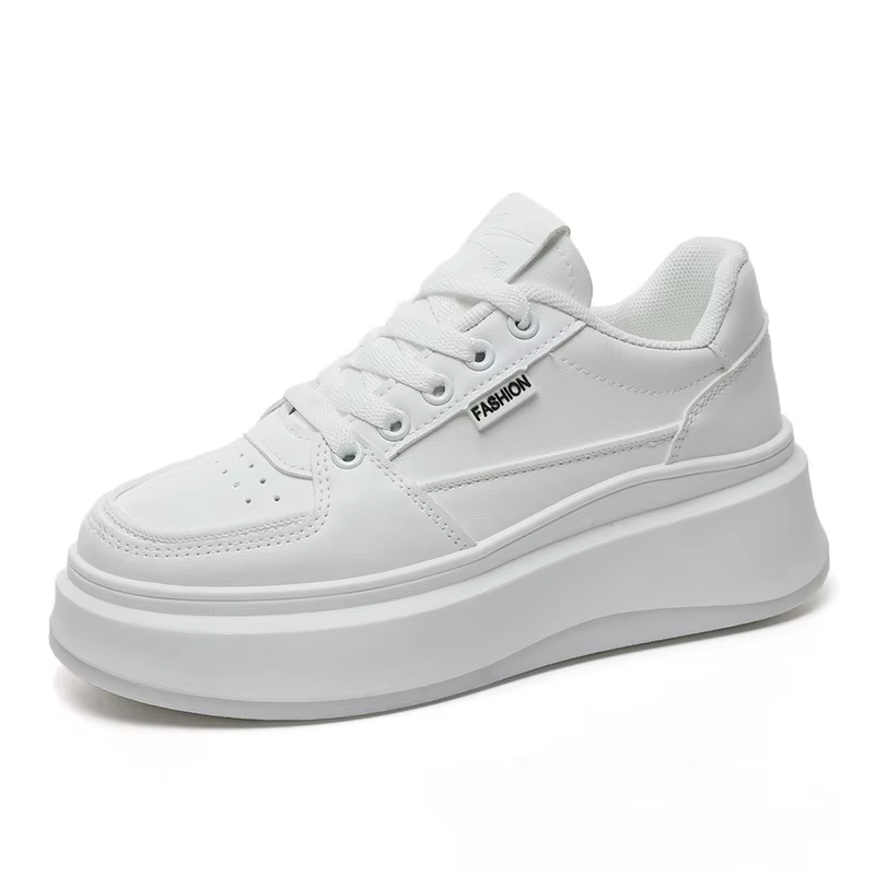 Femmes blanc grosses chaussures femme à lacets plate-forme Sneaker 2025 dames