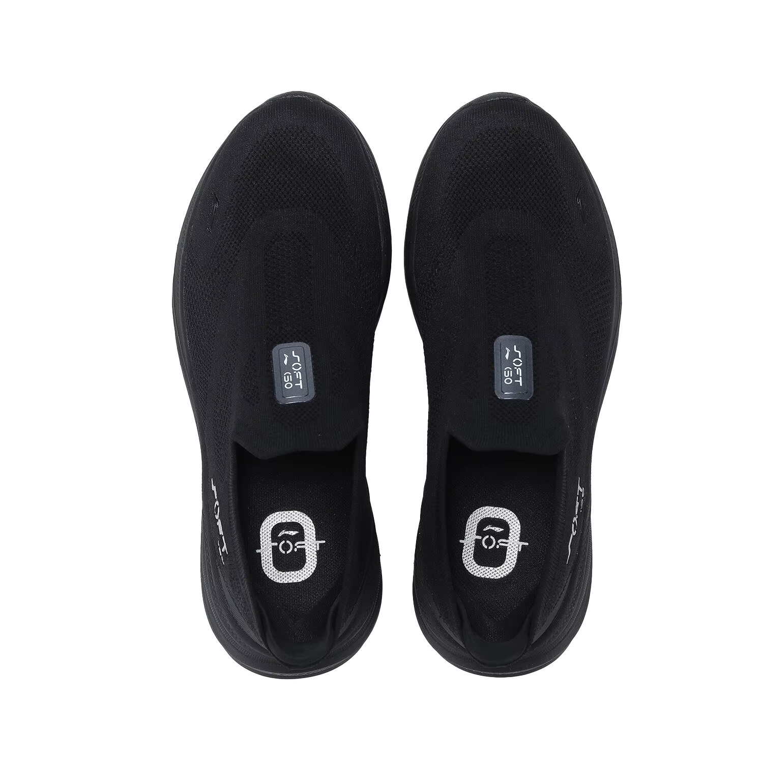 NING hommes SOFT GO 2 tricot sans lacet chaussures de marche décontractées coussin confort maille Stable Jogging