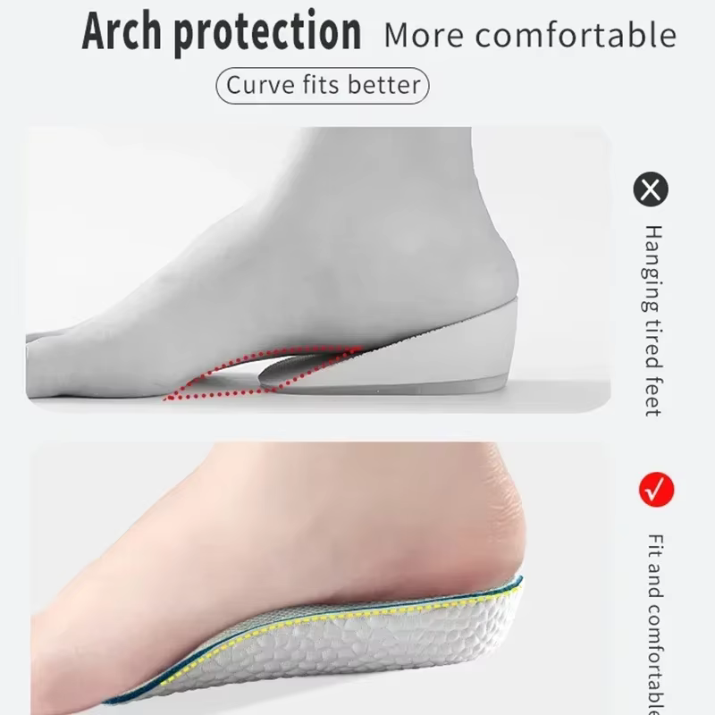 Semelles intérieures en mousse à mémoire de forme pour hommes et femmes