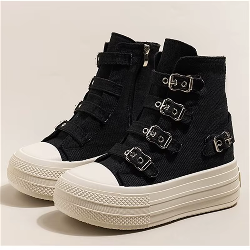 Chaussures en toile montantes pour femmes