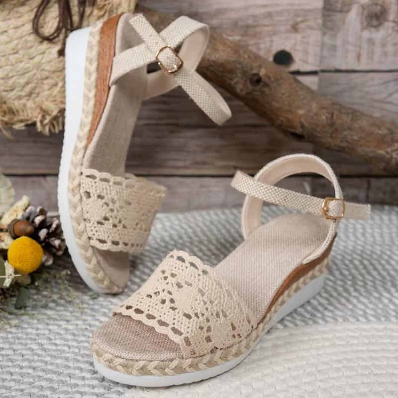 Espadrilles de sandales sous bout fermé