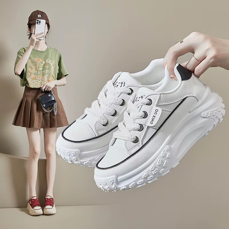 Optical Soled Women's Dad Shoes, Chaussures simples décontractées, Chaussures canisées à la mode