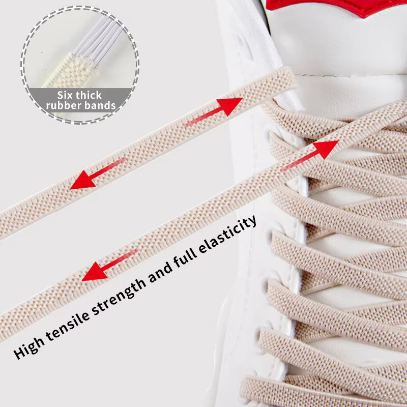 Lacets de chaussures élastiques pour enfants et adultes