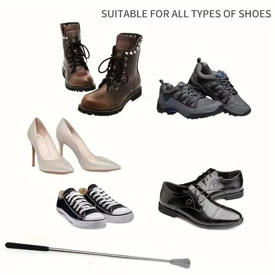 Extracteur de chaussures rétractable en acier inoxydable
