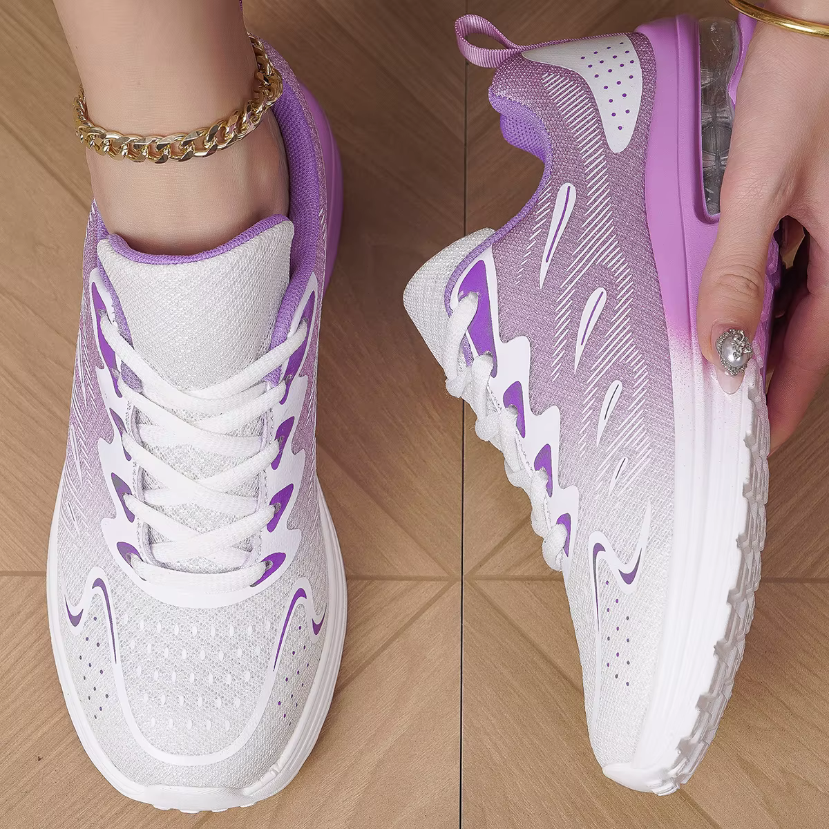 Encounaker-Chaussures de marche en maille à coussin d'air pour femmes