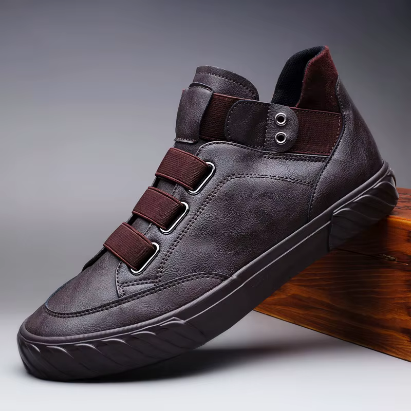 Mocassins vulcanisés noirs pour hommes
