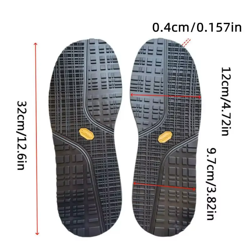 Semelles de chaussures en caoutchouc antidérapantes pour baskets