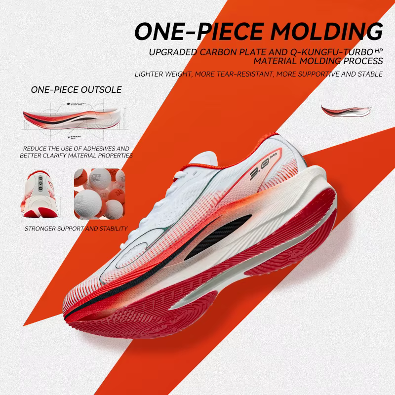 QIAODAN WIND 3PRO Chaussures de course Marathon avec plaque en carbone