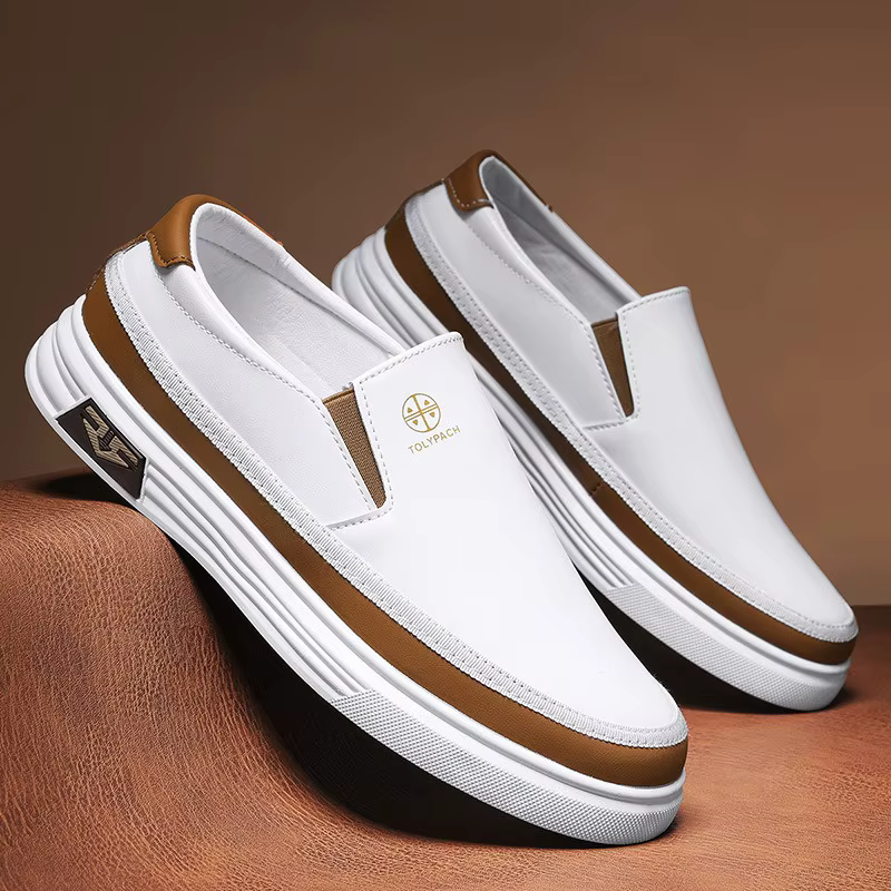Mocassins pour hommes mode chaussures en cuir faites à la main marque de luxe