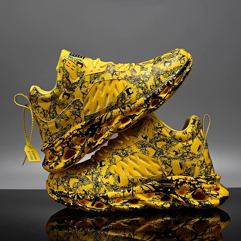 QZHSMY chaussures haut de gamme Graffiti hommes