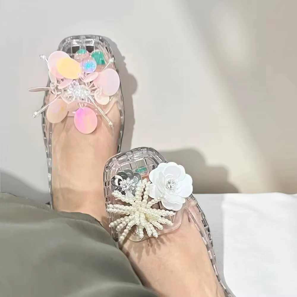 Breloques de chaussures en métal à fleurs brillantes
