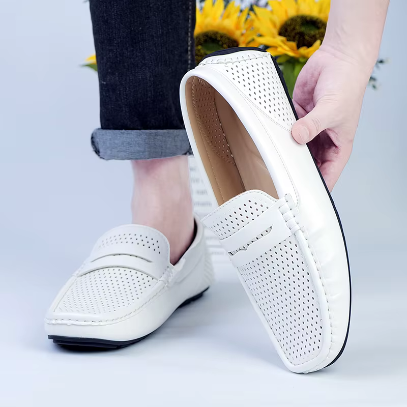 ELUVA hommes mocassins sans lacet chaussures décontracté confortable léger antidérapant